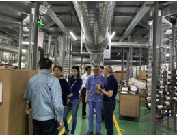 2021年5月13日，國家國家消防裝備質量監督檢驗中心檢測室主任徐耀亮一行蒞臨我司參觀指導。主任一行人在總經理龔衛興、副總經理朱偉華、技術設備部部長葛金興的陪同下，對搬遷后的華森生產現場進行了全面細致的參觀詢